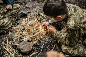 Survivalowe wyjście w teren rodzic + dwoje dzieci 24 godziny